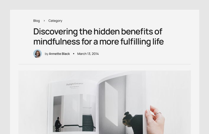 Blog Detail #2 – Minimal Styles