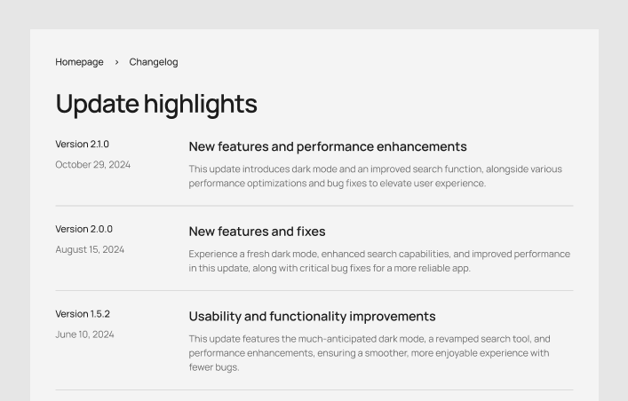 Changelog #3 – Minimal Styles