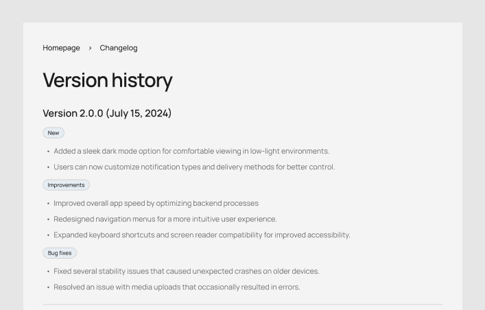 Changelog #5 – Minimal Styles