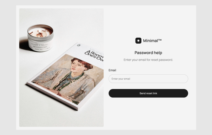 Forgot Password #4 – Minimal Styles