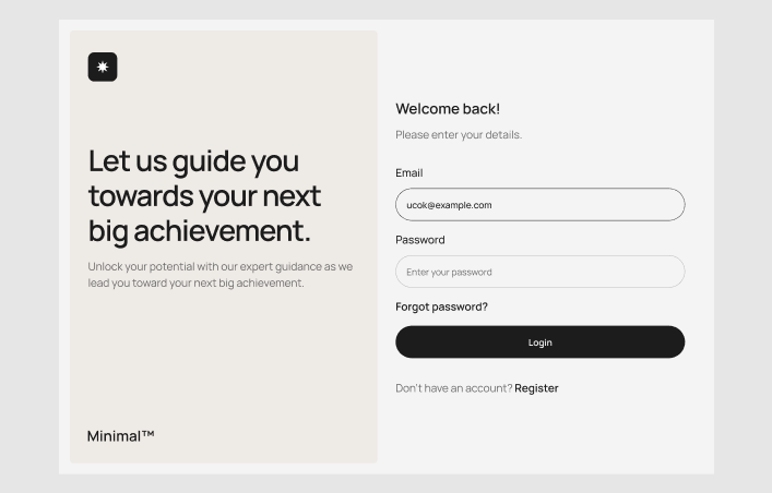 Login #2 – Minimal Styles