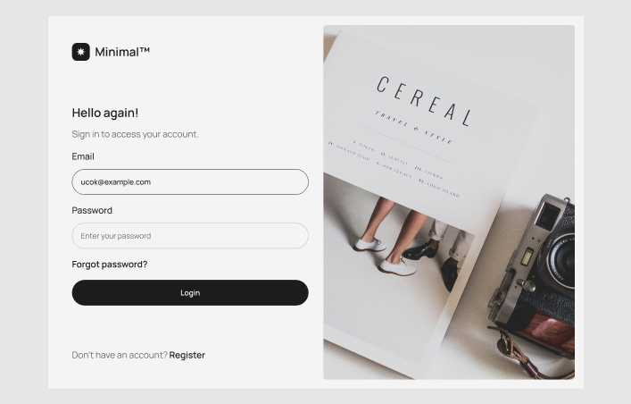 Login #5 – Minimal Styles