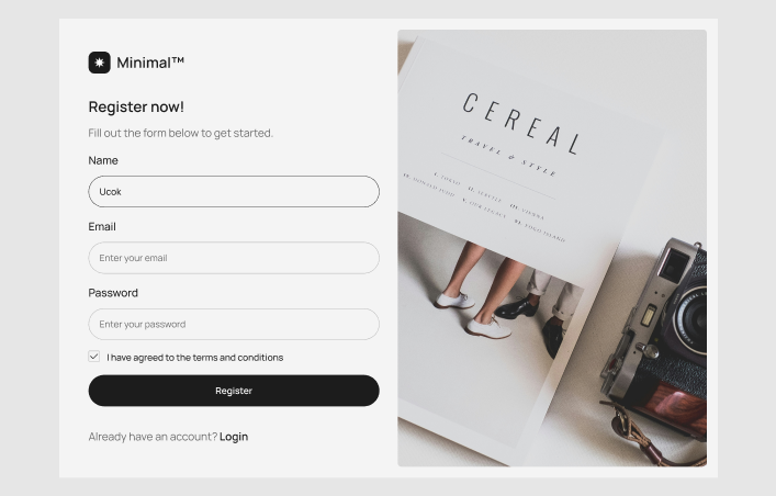 Register #5 – Minimal Styles