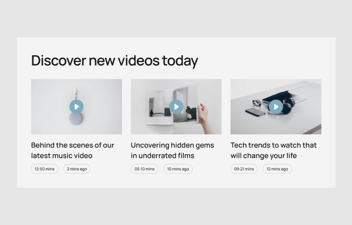 Video Player #3 – Minimal Styles