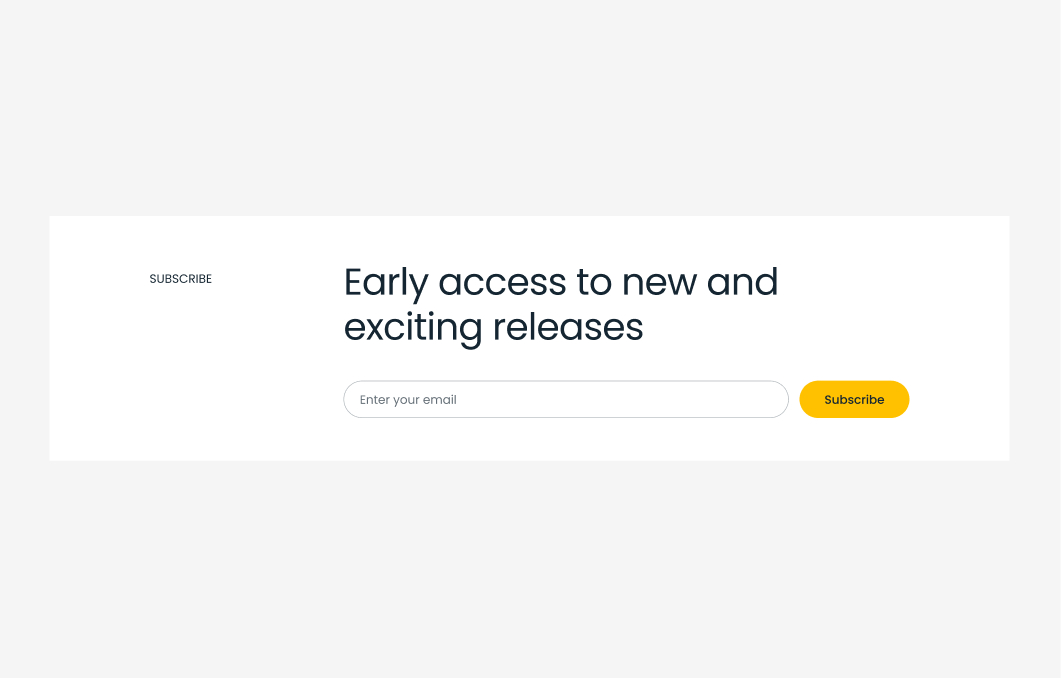 Subscribe Form #3 – Lucid Styles