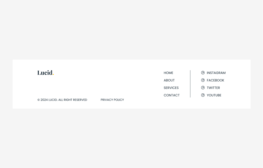 Footer #1 – Lucid Styles