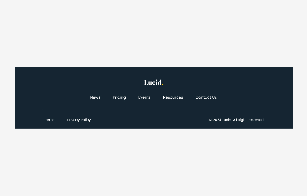 Footer #3 – Lucid Styles