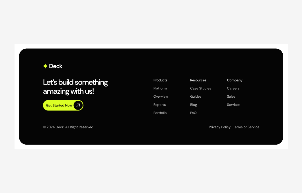 Footer #2 – Deck Styles