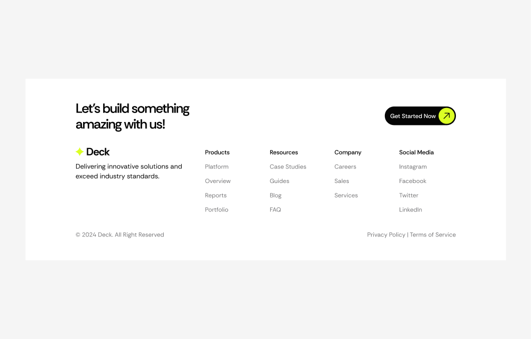 Footer #4 – Deck Styles