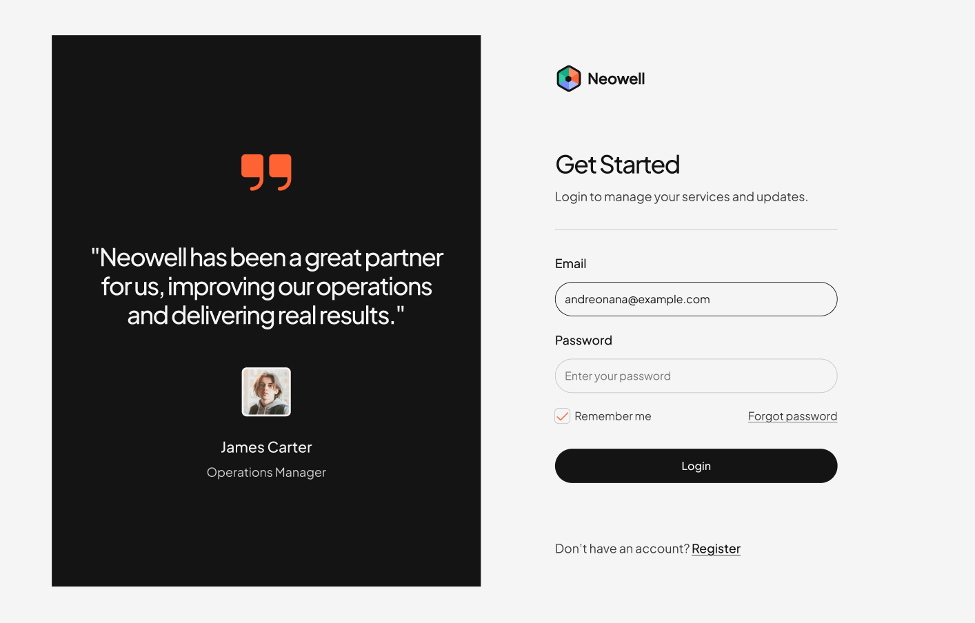 Login #3 – Neowell Styles