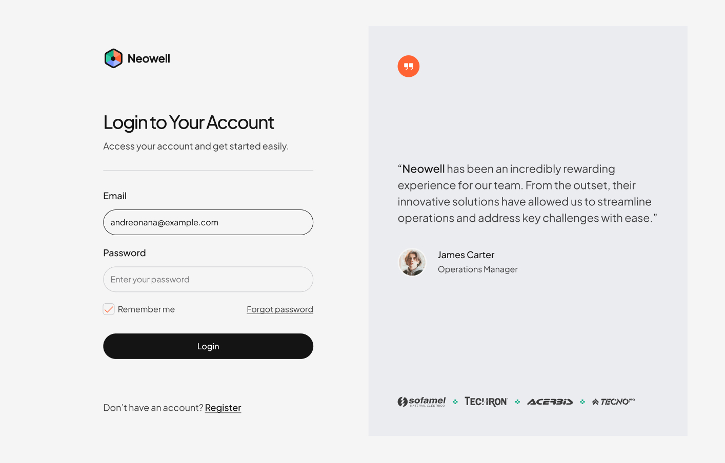Login #5 – Neowell Styles