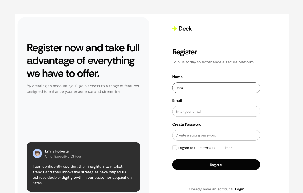 Register #5 – Deck Styles
