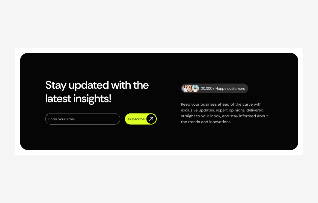 Subscribe Form #1 – Deck Styles