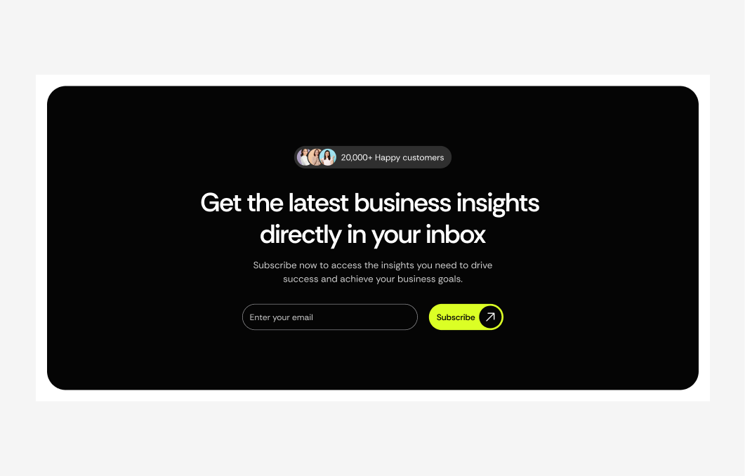 Subscribe Form #2 – Deck Styles