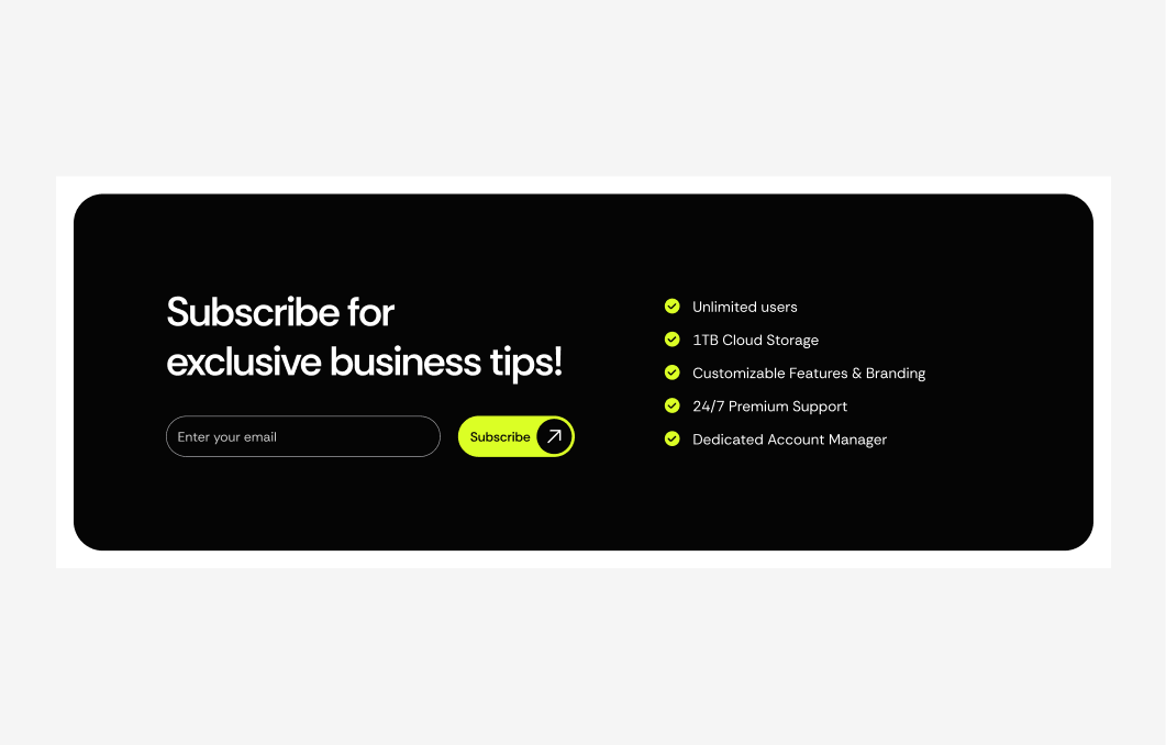 Subscribe Form #3 – Deck Styles