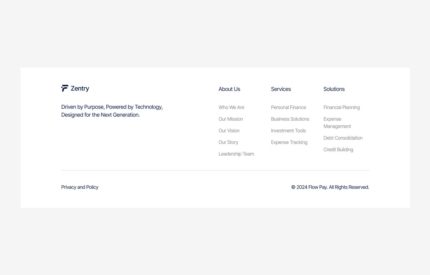 Footer #1 – Zentry Styles