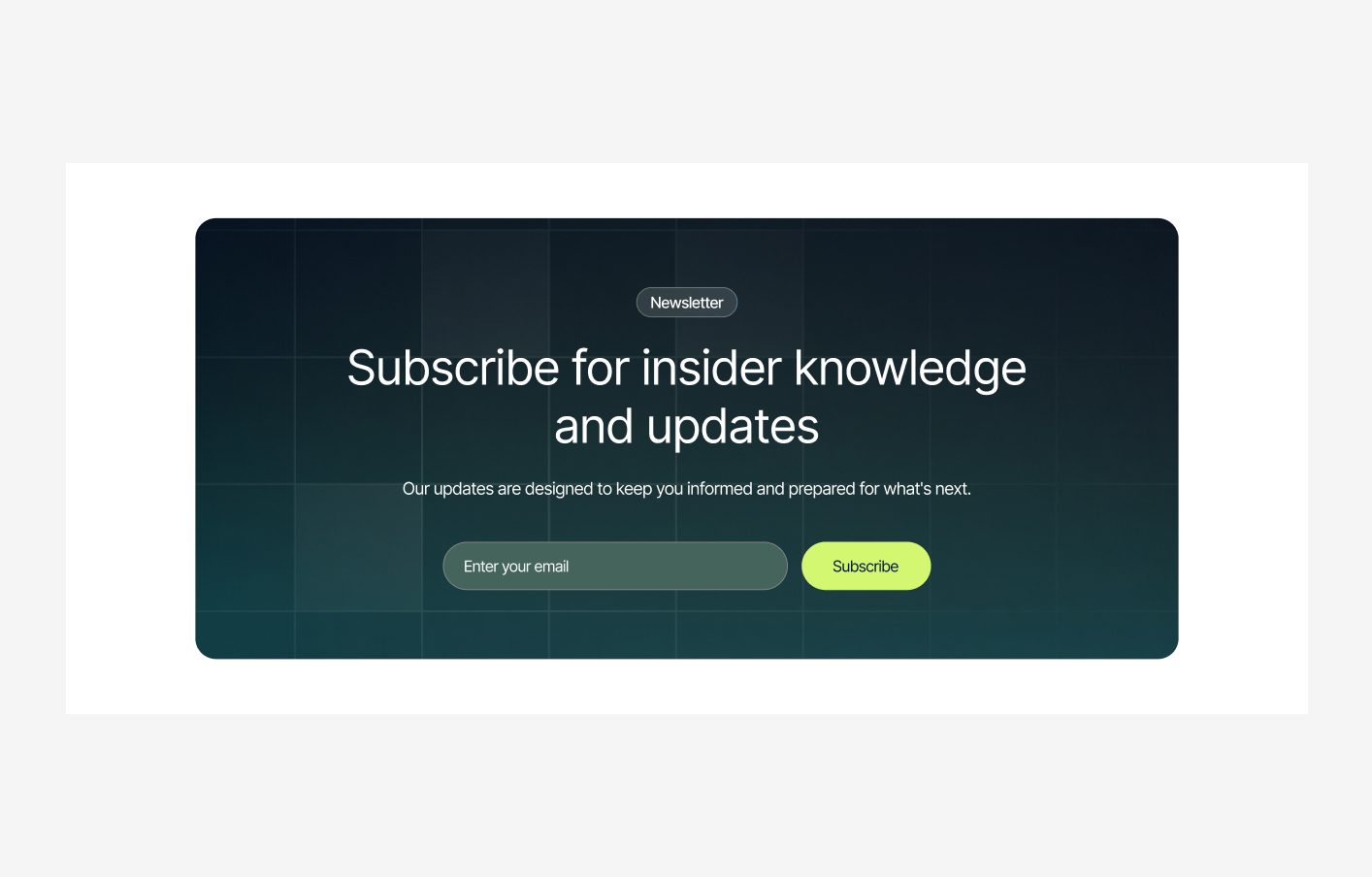 Subscribe Form #5 – Zentry Styles