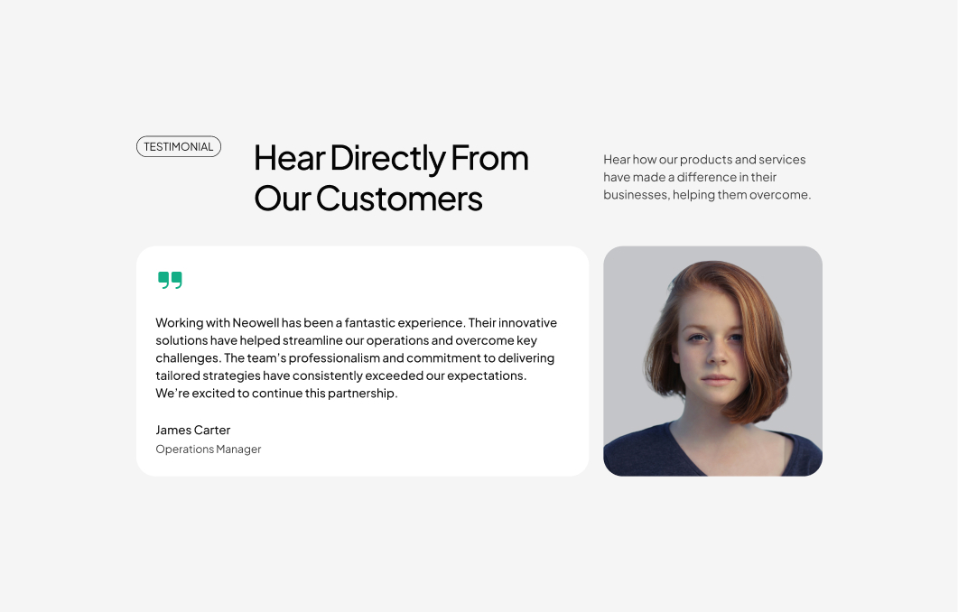 Testimonial #3 – Neowell Styles