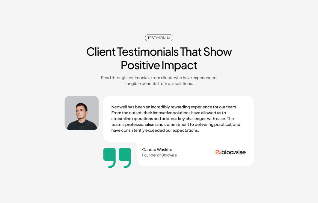 Testimonial #5 – Neowell Styles