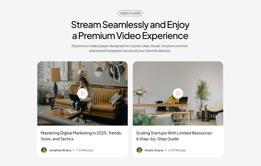 Video Player #4 – Neowell Styles
