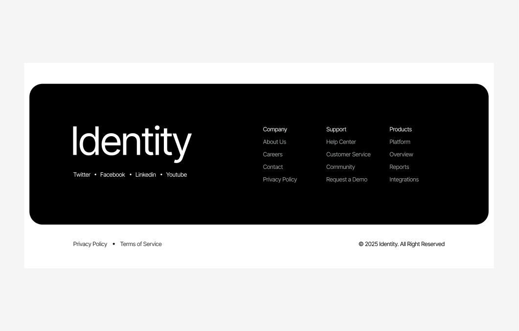 Footer #2 – Identity Styles