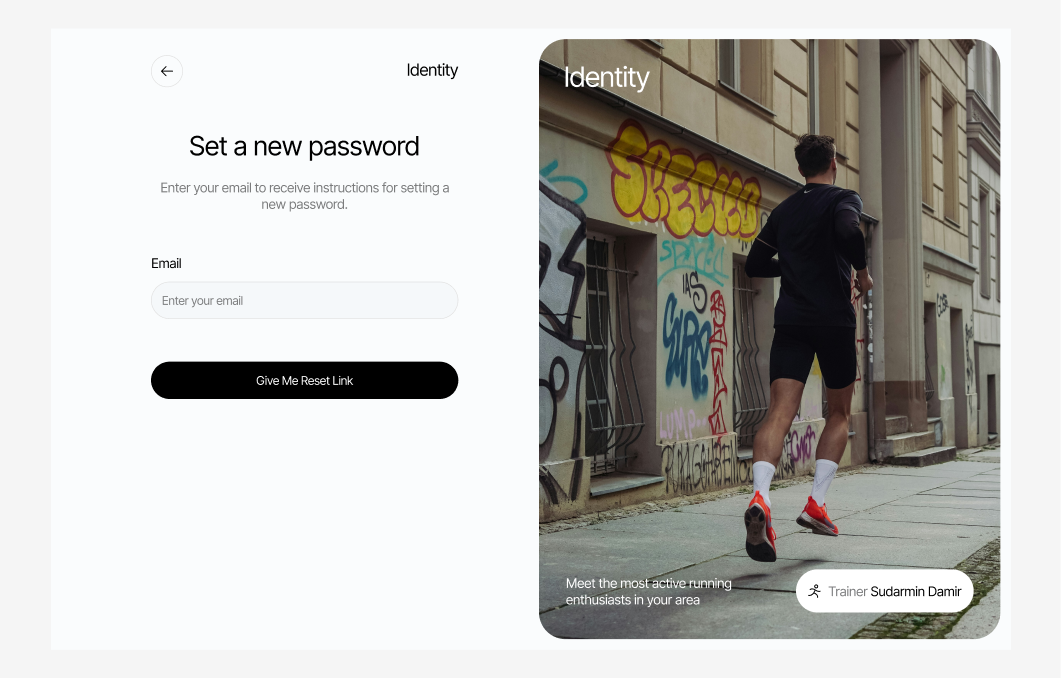 Forgot Password #4 – Identity Styles