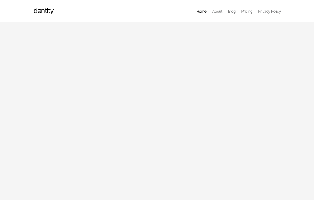Navigation #5 – Identity Styles