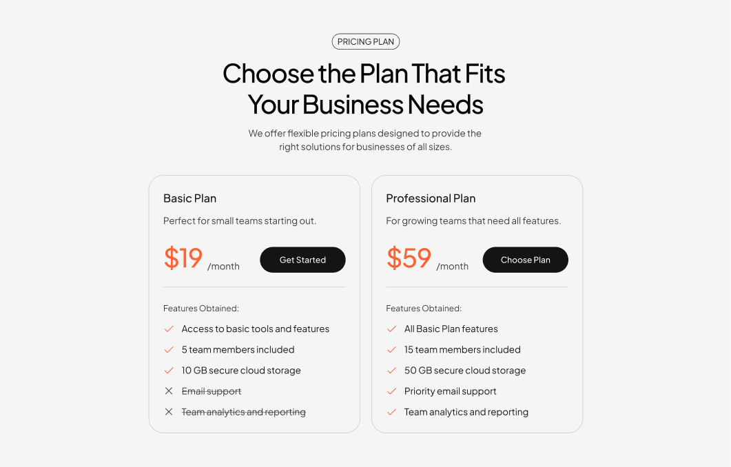 Pricing #1 – Neowell Styles