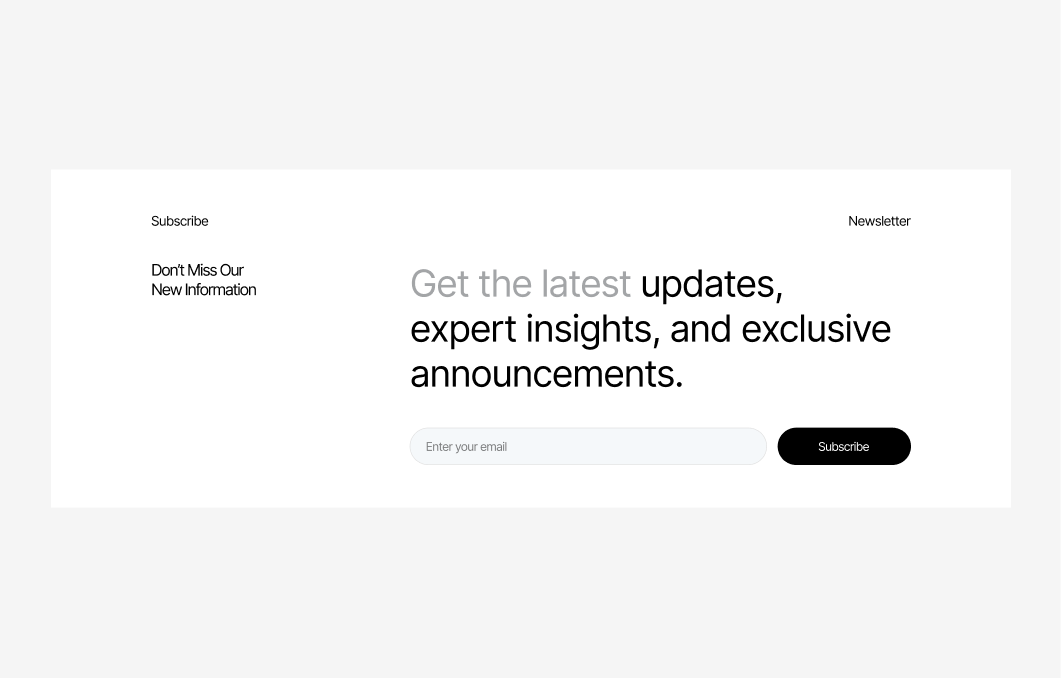 Subscribe Form #4 – Identity Styles