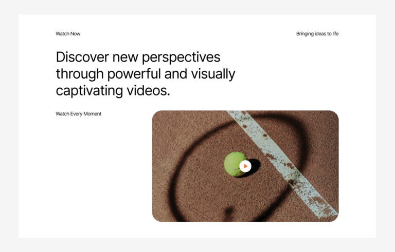 Video Player #1 – Identity Styles