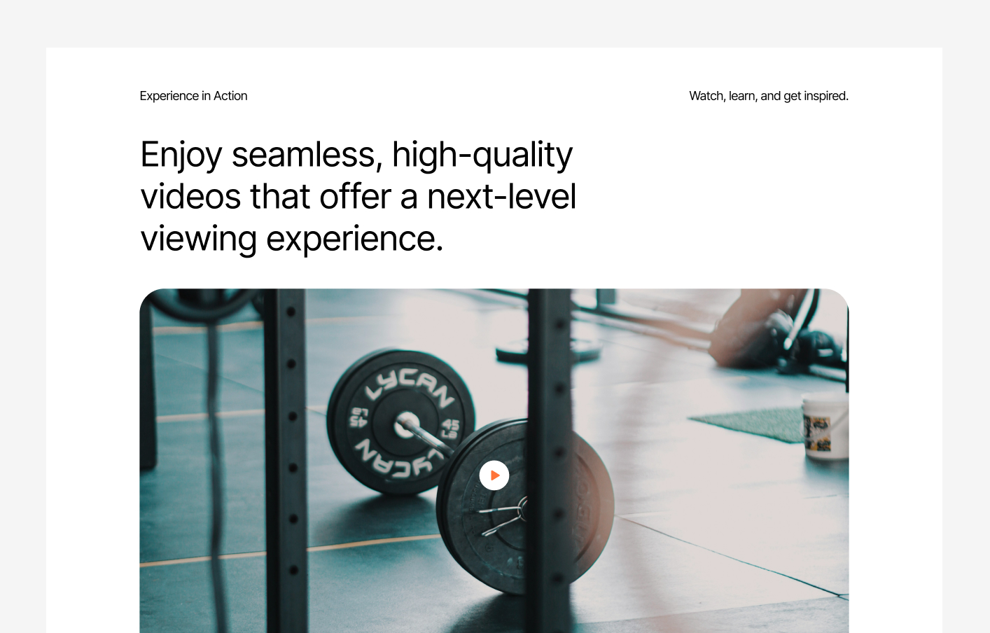 Video Player #4 – Identity Styles