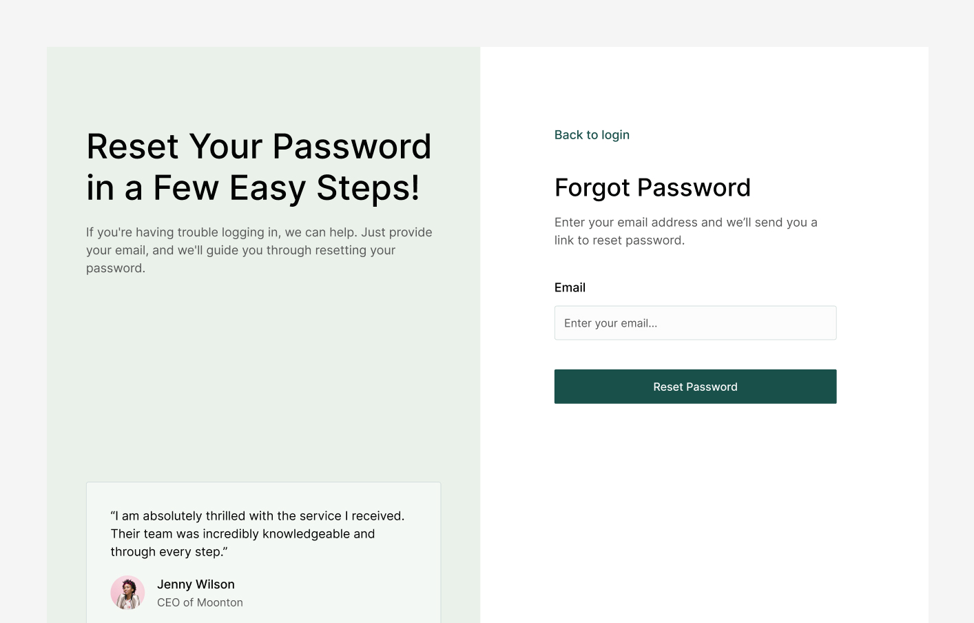 Forgot Password #1 – Lux Styles