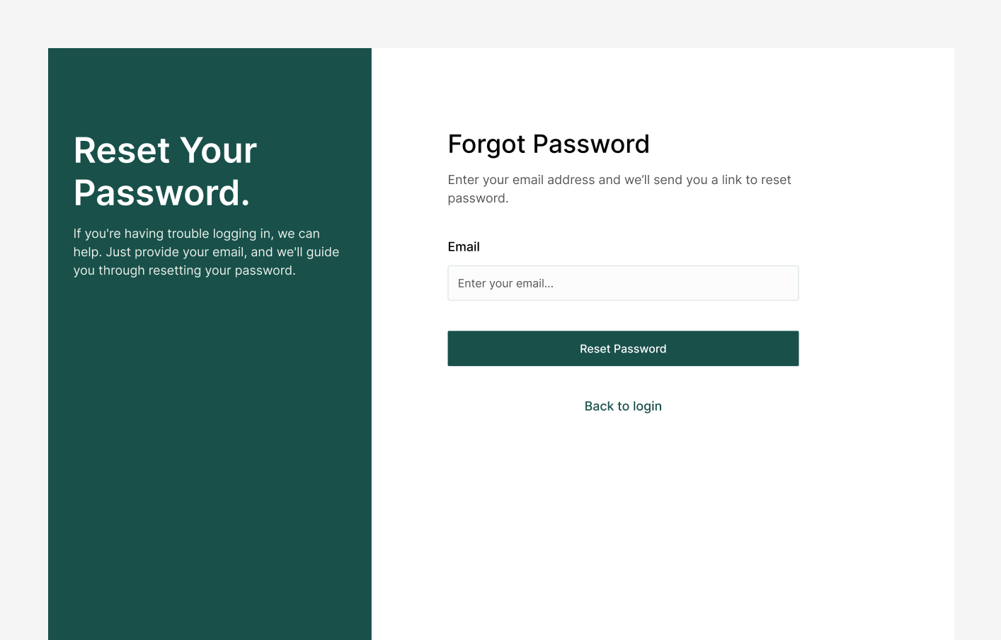 Forgot Password #3 – Lux Styles